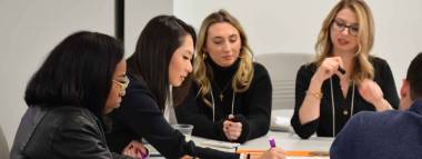 students working together