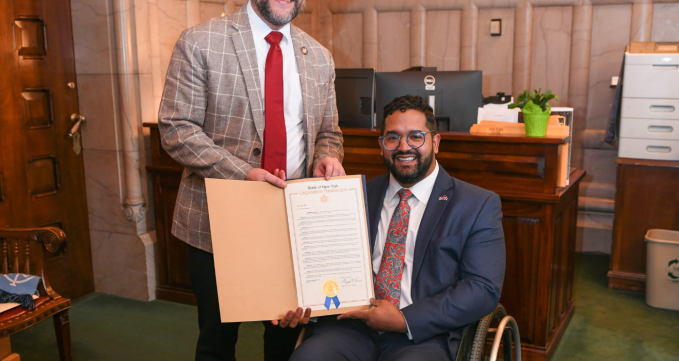 Quemuel Arroyo and State Senator Luis R. Sepúlveda